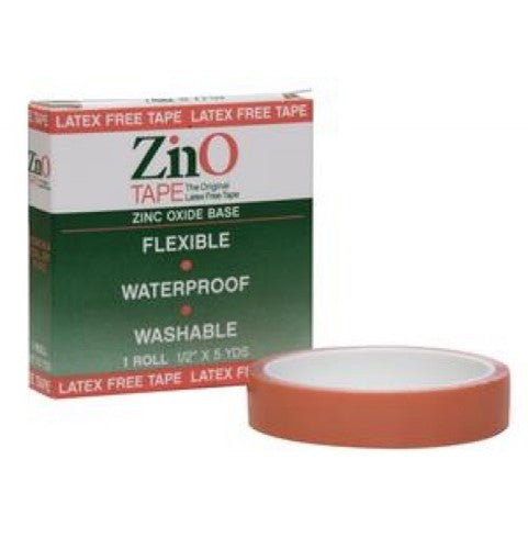 ZinO-Tape™: Zino Zinc Oxide Tape, 0.5"x 5 yds / 24 Rolls per master box