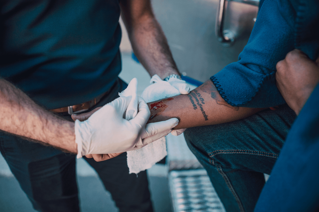 How do you apply a bandage step by step?