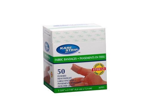 Heavy weight fabric Fingertip Large Bandages 50'strips