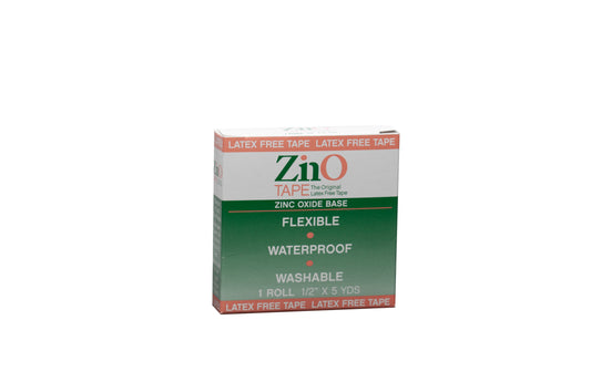 ZinO-Tape™: Zino Zinc Oxide Tape, 0.5"x 5 yds / 24 Rolls per master box