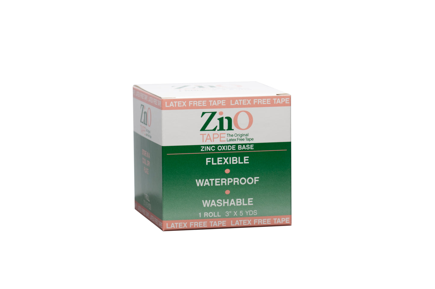 ZinO-Tape™: Zino Zinc Oxide Tape, 3" x 5 yds – 3 rolls per master box